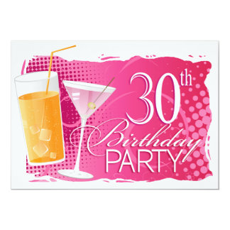 thirty one years old invitations & announcements zazzle orange_and_pink_cocktail_30th_birthday_party_card r8da229fc7cfd429ea585c0e313ffb472_zk9c4_324?rlvnet=1 thirty one years old invitations & announcements zazzle,Thirty One Invitations